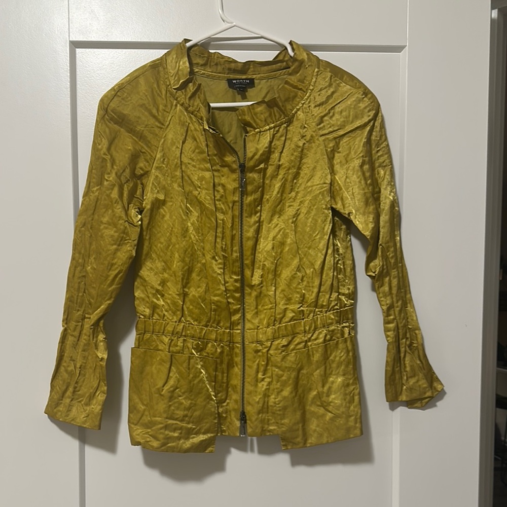 Worth Gold Utility Jacket with Stand-Up Collar